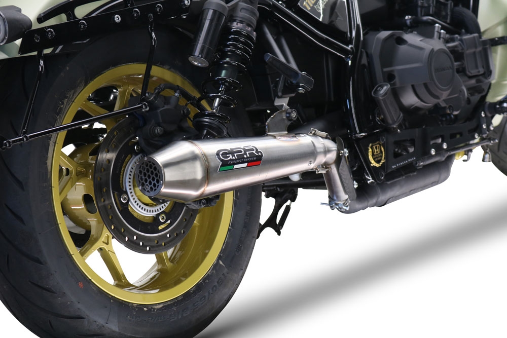 Exhaust compatible with Honda Rebel 1100 2021-2024, Ultracone, Slip-on exhaust including removable db killer and link pipe, EPA-compliant 
