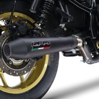 Exhaust compatible with Honda Rebel 1100 2021-2024, Ultracone Nero, Slip-on exhaust including removable db killer and link pipe, EPA-compliant 