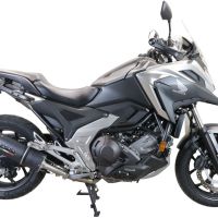Exhaust compatible with Honda NC750X NC750S DCT 2017-2020, Furore Evo4 Nero, Slip-on exhaust including removable db killer and link pipe, EPA-compliant 