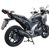 Exhaust compatible with Honda NC750X NC750S DCT 2017-2020, Furore Evo4 Nero, Slip-on exhaust including removable db killer and link pipe, EPA-compliant 