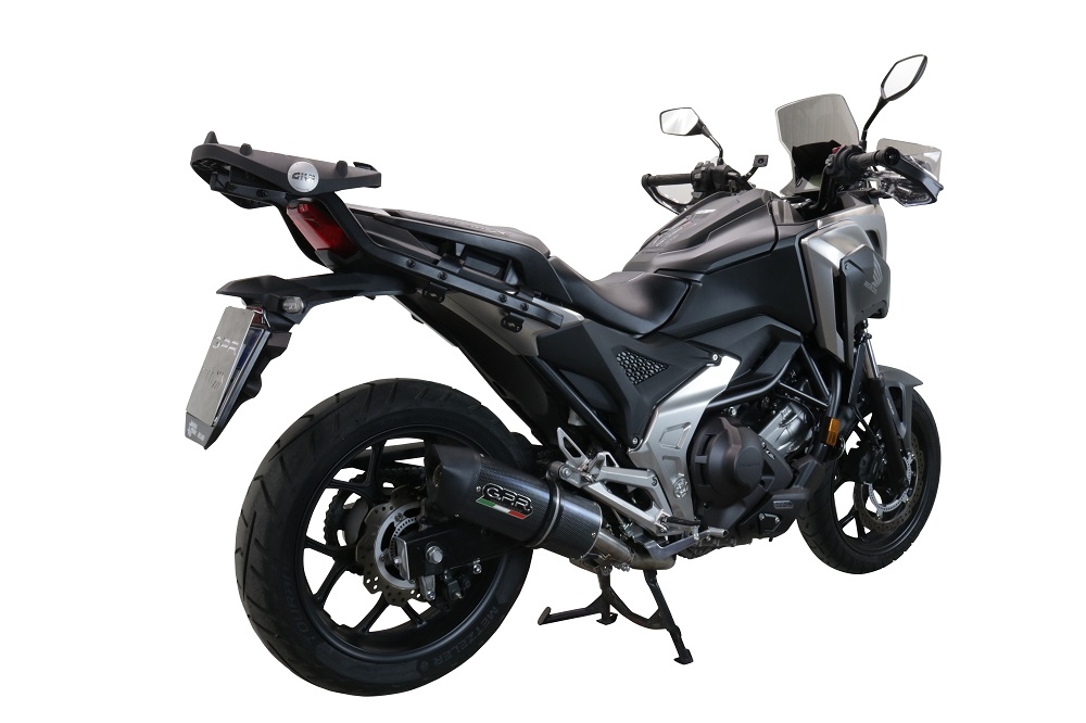 Exhaust compatible with Honda NC750X NC750S DCT 2021-2023, Furore Evo4 Poppy, Slip-on exhaust including removable db killer and link pipe, EPA-compliant 