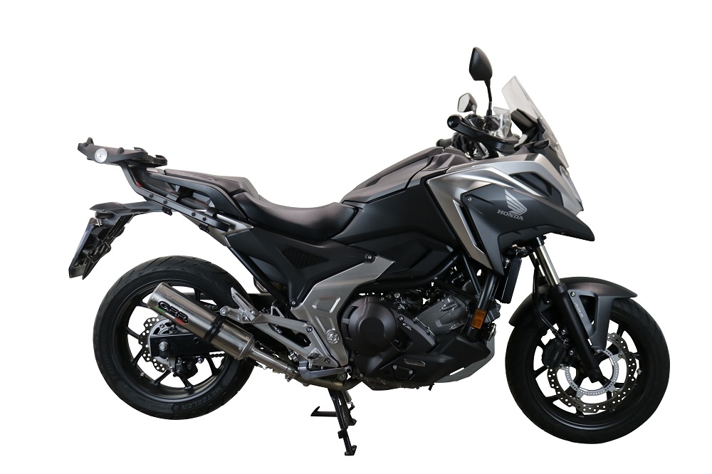 Exhaust compatible with Honda NC750X NC750S DCT 2021-2023, M3 Inox , Slip-on exhaust including removable db killer and link pipe, EPA-compliant 
