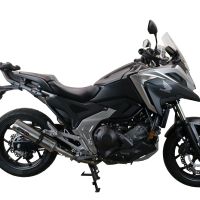 Exhaust compatible with Honda NC750X NC750S DCT 2021-2023, M3 Inox , Slip-on exhaust including removable db killer and link pipe, EPA-compliant 