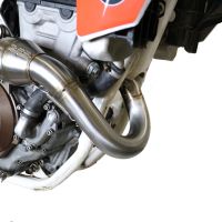 Exhaust compatible with Ktm 450 XC-F 2019-2022, Pentacross Inox, Full system exhaust, including removable db killer/spark arrestor 