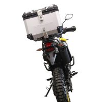 Top case GPR TECH compatible with  Voge 300Rally 2022/2024 e5 GPR TECH Top case in aluminum, silver color with specific plate included Capacity 35 LT.