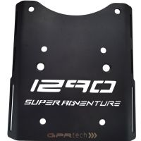 GPR TECH compatible with  Ktm Lc 8 1290 Super Adventure R/S 2021/2024 e5 GPR TECH Specific fitting plate Top Case ALPITECH 35 LT compatible with original luggage rack,stainless steel made with 4 anchor points