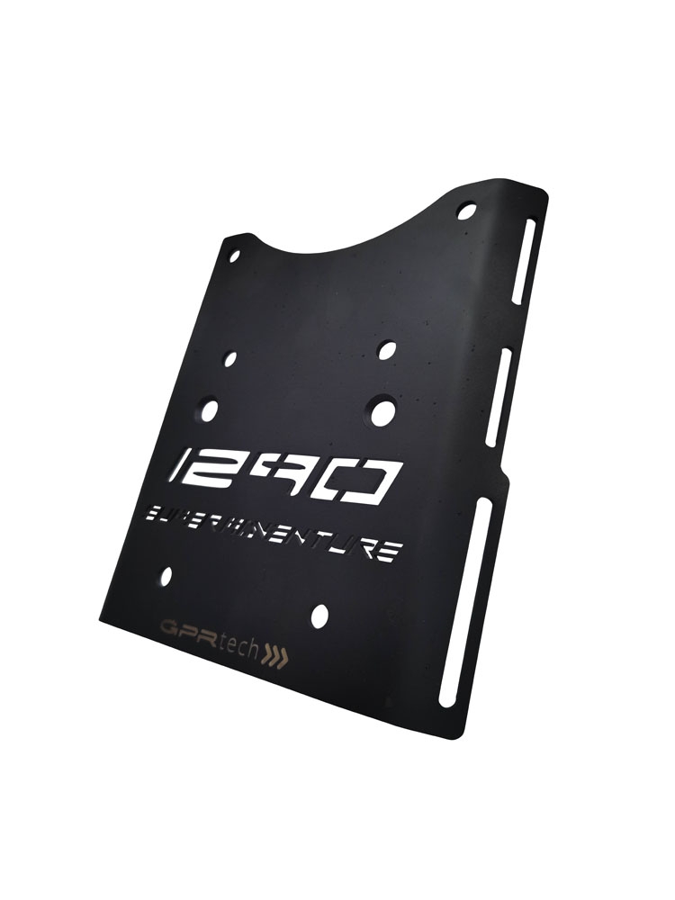 Top case GPR TECH compatible with  Ktm Lc 8 1290 Super Adventure R/S 2021/2024 e5 GPR TECH Top case in aluminum, silver color with specific plate included Capacity 55 LT.
