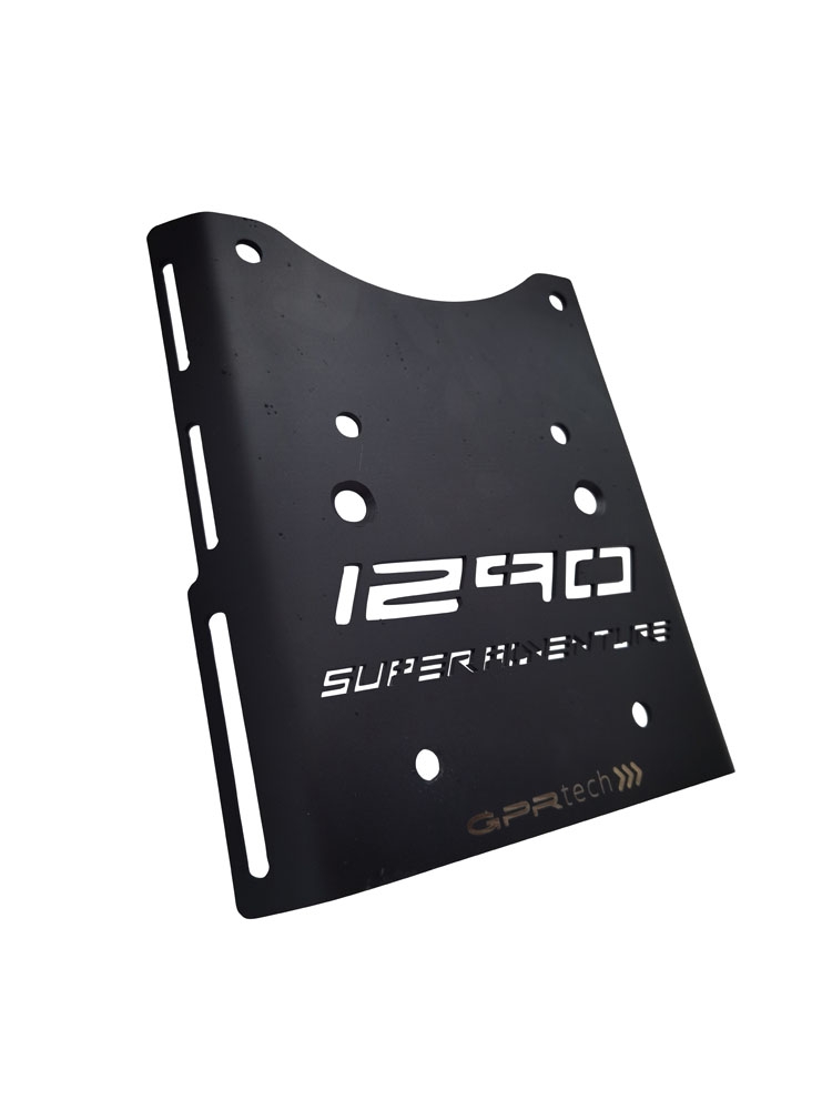 Top case GPR TECH compatible with  Ktm Lc 8 1290 Super Adventure R/S 2021/2024 e5 GPR TECH Top case in aluminum, silver color with specific plate included Capacity 55 LT.