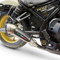 GPR exhaust compatible with Honda Cmx 1100 Rebel 2021-2024, Powercone Evo, Homologated legal slip-on exhaust including removable db killer and link pipe 