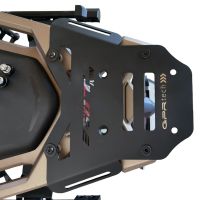 GPR TECH compatible with  Zontes 350 T2 ADV 2022/2024 e5 GPR TECH Specific fitting plate Top Case ALPITECH 35 LT compatible with original luggage rack,stainless steel made with 4 anchor points