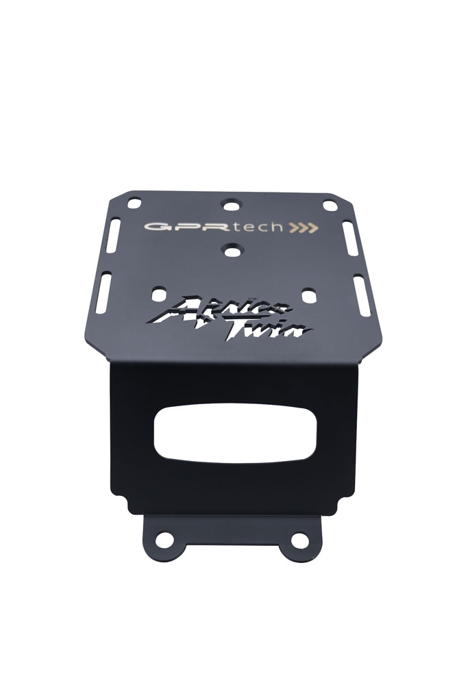 Top case GPR TECH compatible with  Honda Crf 1000 L Africa Twin Adventure Sport 2018/2020 e4 GPR TECH Top case in aluminum, silver color with specific plate included Capacity 45 LT.