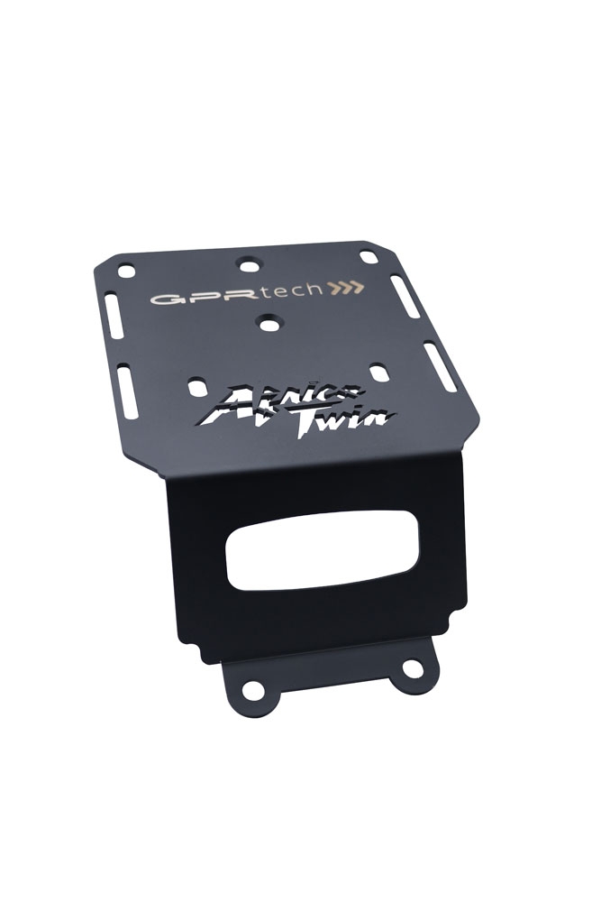 Top case GPR TECH compatible with  Honda Crf 1000 L Africa Twin Adventure Sport 2018/2020 e4 GPR TECH Top case in aluminum, silver color with specific plate included Capacity 45 LT.