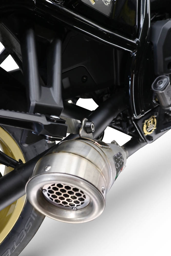 GPR exhaust compatible with Honda Cmx 1100 Rebel 2021-2024, Powercone Evo, Homologated legal slip-on exhaust including removable db killer and link pipe 