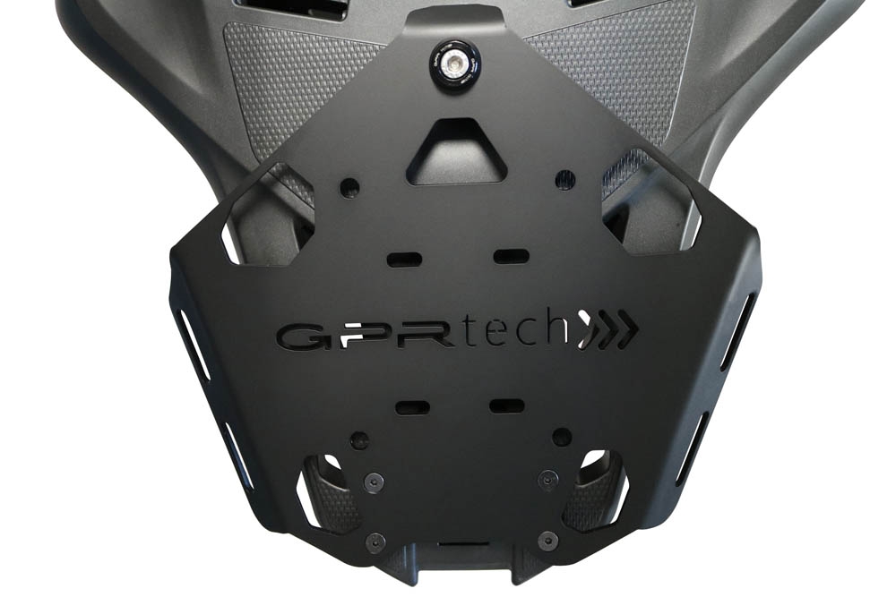 GPR TECH compatible with  Honda SH 125I 2017/2024 GPR TECH Specific fitting plate Top Case ALPITECH 35>55 LT compatible with original luggage rack,stainless steel made with 4 anchor points