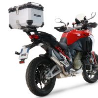 GPR TECH compatible with  Ducati Multistrada V4 / V4S / V4S Sport 1100 2021/2024 GPR TECH Top case in aluminum, silver color with specific plate included Capacity 45 LT.