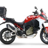 GPR TECH compatible with  Ducati Multistrada V4 / V4S / V4S Sport 1100 2021/2024 GPR TECH Top case in aluminum, black color with specific plate included Capacity 35 LT.