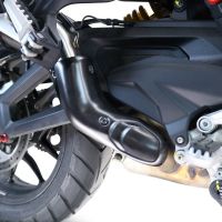 Exhaust compatible with Ducati Multistrada V4 Grand Tour 2024-2025, Furore Evo4 Poppy, Slip-on exhaust including removable db killer and link pipe, EPA-compliant 