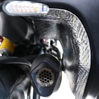 Exhaust compatible with Ducati Multistrada V4 S 2022-2024, Furore Evo4 Nero, Slip-on exhaust including removable db killer and link pipe, EPA-compliant 