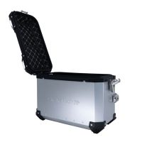 GPR TECH compatible with  Ktm SMT 890 2023/2024 e5 GPR TECH Pair of side cases aluminum made, silver color with specific pannier holder Capacity 38 LT. + 38 LT.