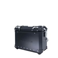 GPR TECH compatible with  Suzuki V-Strom 1050 Xt/De 2020/2024 e5 GPR TECH Pair of side cases aluminum made with contoured right side, black color with specific pannier holder Capacity 38 LT. + 32 LT.