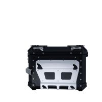 GPR TECH compatible with  Suzuki V-Strom 1050 Xt/De 2020/2024 e5 GPR TECH Pair of side cases aluminum made with contoured right side, black color with specific pannier holder Capacity 38 LT. + 32 LT.