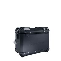 GPR TECH compatible with  Ktm Adventure 890 L 2021/2024 e5 GPR TECH Pair of side cases aluminum made with contoured right side, black color with specific pannier holder Capacity 38 LT. + 32 LT.