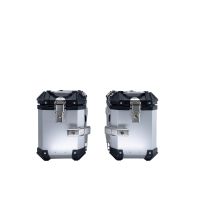 GPR TECH compatible with  Kawasaki Versys 650 2021/2022 e5 GPR TECH Pair of side cases aluminum made, silver color with specific pannier holder Capacity 38 LT. + 38 LT.