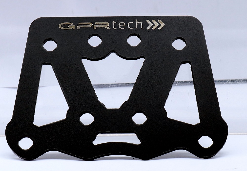 GPR TECH compatible with  Voge 300Rally 2022/2024 e5 GPR TECH Specific fitting plate Top Case ALPITECH 35 / 45 LT compatible with original luggage rack,stainless steel made with 4 anchor points