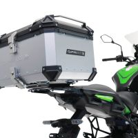 GPR TECH compatible with  Kawasaki Versys 650 2023/2024 e5 plus GPR TECH Top case in aluminum, silver color with specific plate included Capacity 45 LT.