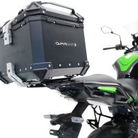 GPR TECH compatible with  Kawasaki Versys 650 2021/2022 e5 GPR TECH Top case in aluminum, black color with specific plate included Capacity 45 LT.