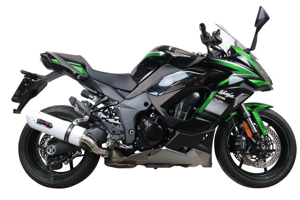 Exhaust compatible with Kawasaki Ninja 1000 Sx 2021-2024, Albus Evo4, Slip-on exhaust including removable db killer and link pipe, EPA-compliant 