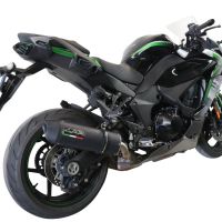 Exhaust compatible with Kawasaki Ninja 1000 Sx 2020-2020, Furore Evo4 Nero, Slip-on exhaust including removable db killer and link pipe, EPA-compliant 