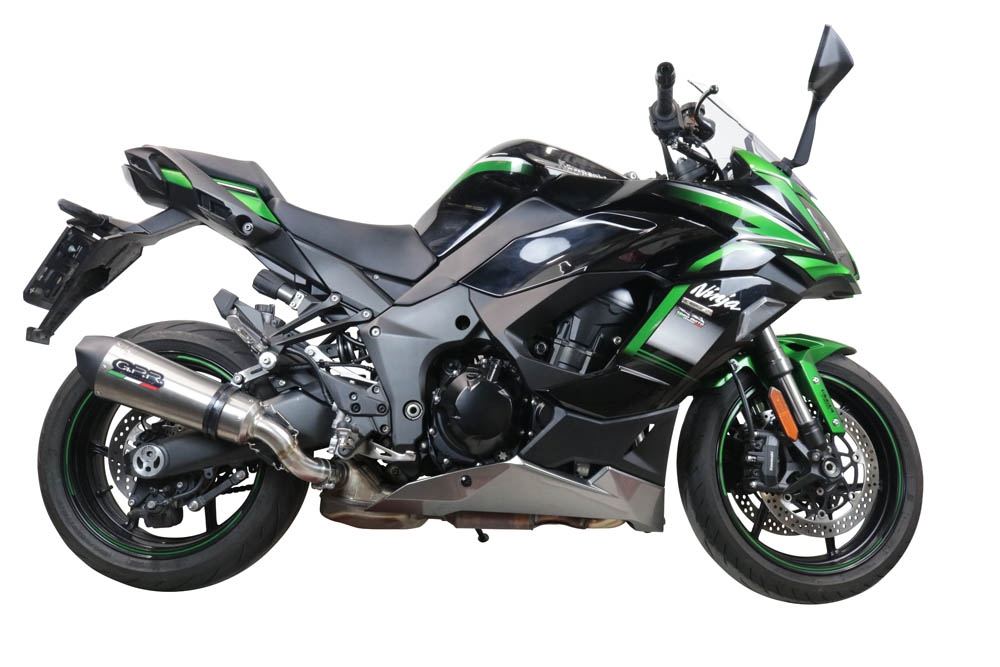 GPR exhaust compatible with  Kawasaki Ninja 1000 Sx 2020-2020, New Grand Prix Evo Titanium, Slip-on exhaust including removable db killer and link pipe, EPA-compliant 