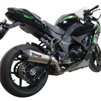 GPR exhaust compatible with  Kawasaki Ninja 1000 Sx 2021-2024, New Grand Prix Evo Titanium, Slip-on exhaust including link pipe 