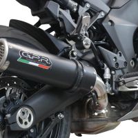 Exhaust compatible with Kawasaki Ninja 1000 Sx 2020-2020, M3 Black Titanium, Slip-on exhaust including removable db killer and link pipe, EPA-compliant 
