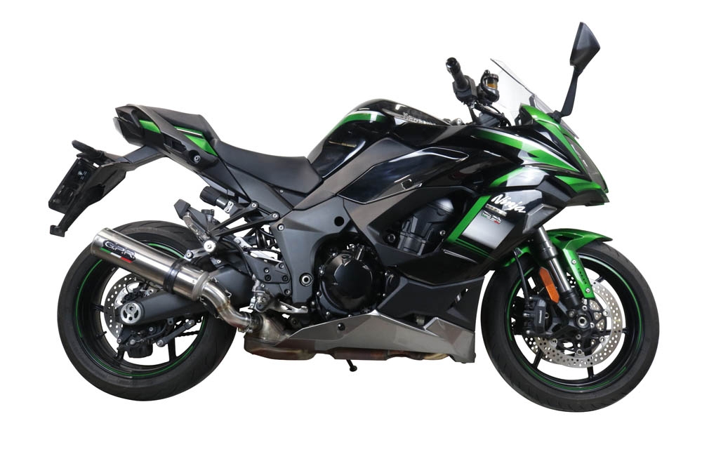 Exhaust compatible with Kawasaki Ninja 1000 Sx 2021-2024, M3 Inox , Slip-on exhaust including removable db killer and link pipe, EPA-compliant 