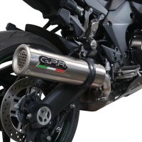 Exhaust compatible with Kawasaki Ninja 1000 Sx 2021-2024, M3 Inox , Slip-on exhaust including removable db killer and link pipe, EPA-compliant 