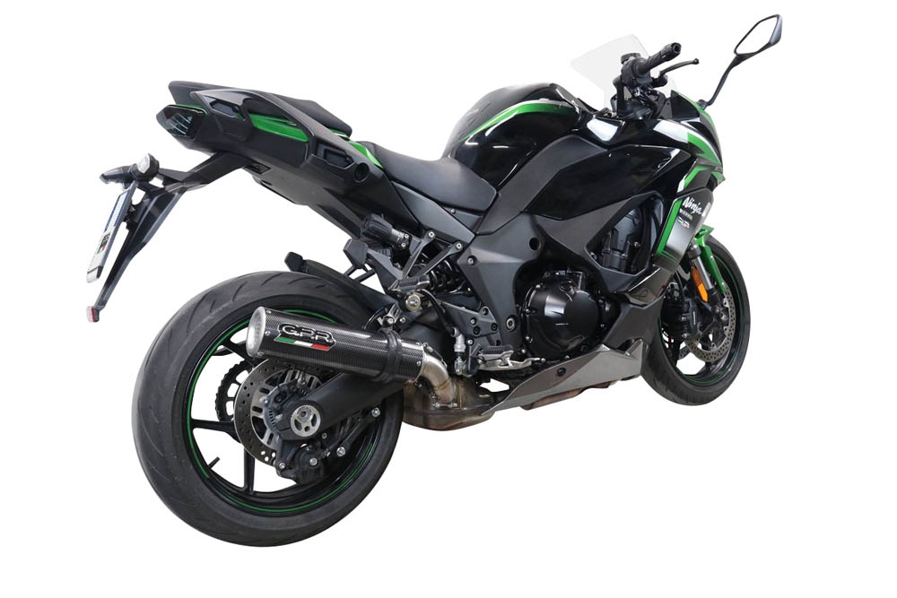 Exhaust compatible with Kawasaki Ninja 1000 Sx 2021-2024, M3 Poppy , Slip-on exhaust including link pipe 