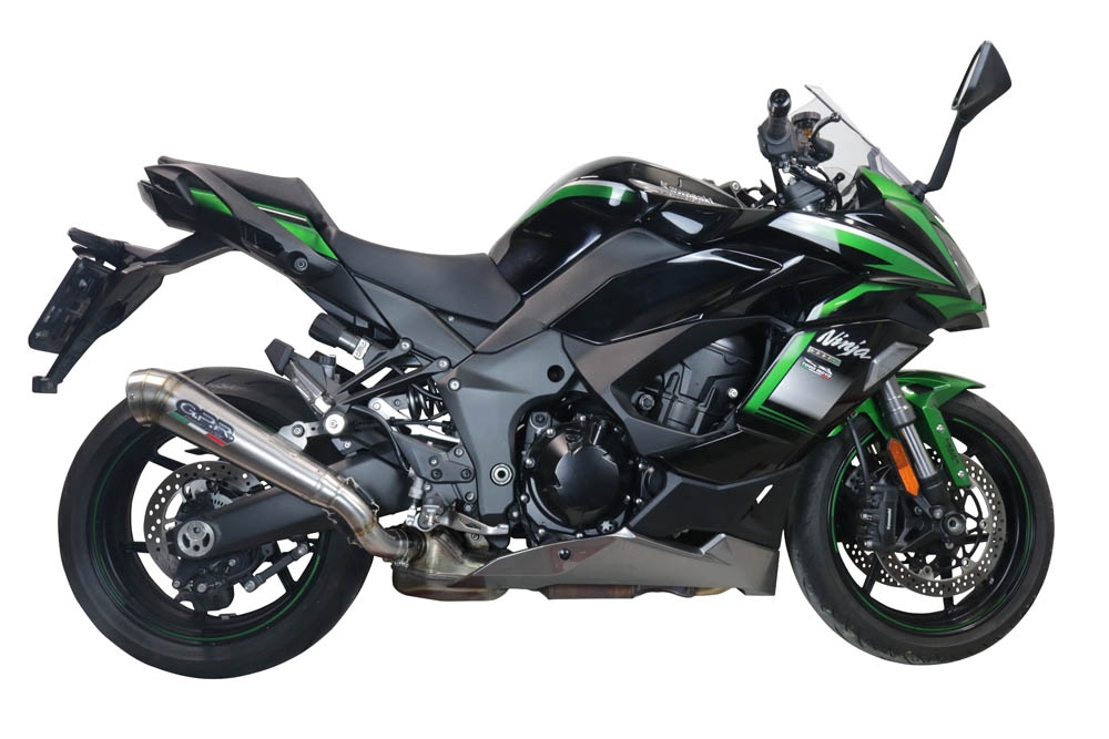 Exhaust compatible with Kawasaki Ninja 1000 Sx 2020-2020, Powercone Evo, Slip-on exhaust including removable db killer and link pipe, EPA-compliant 