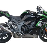Exhaust compatible with Kawasaki Ninja 1000 Sx 2020-2020, Powercone Evo, Slip-on exhaust including removable db killer and link pipe, EPA-compliant 