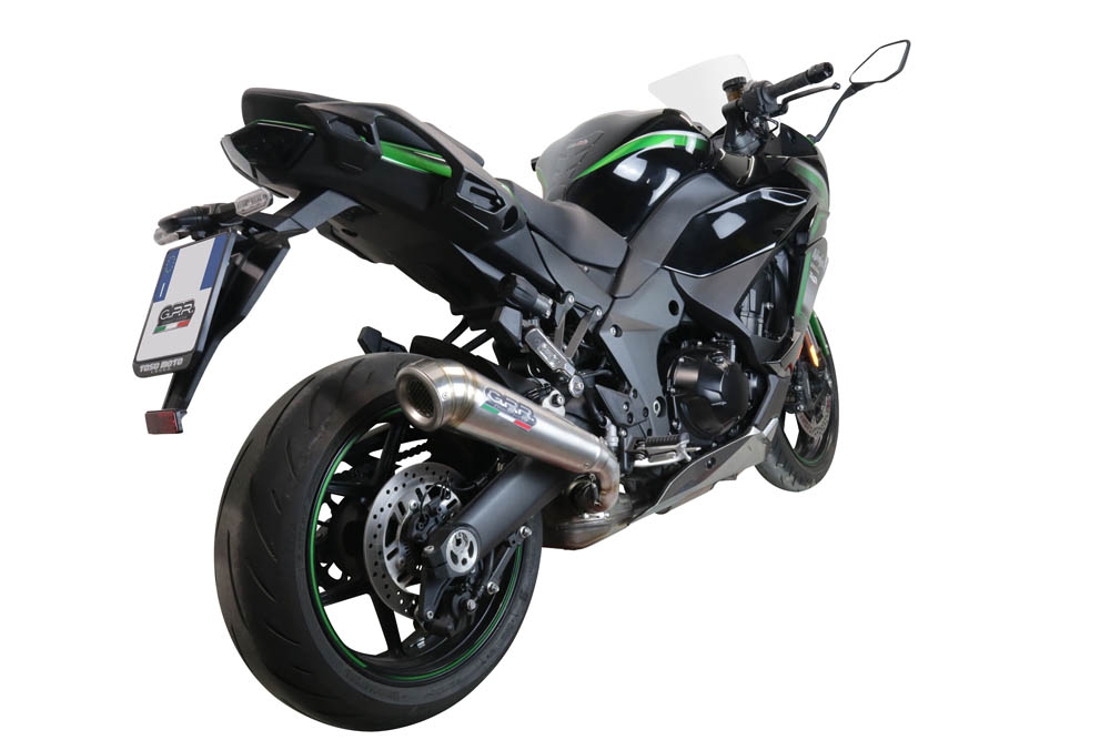 Exhaust compatible with Kawasaki Ninja 1000 Sx 2020-2020, Powercone Evo, Slip-on exhaust including removable db killer and link pipe, EPA-compliant 