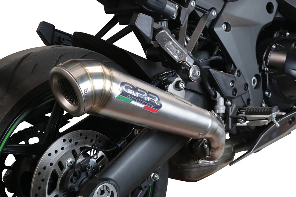 Exhaust compatible with Kawasaki Ninja 1000 Sx 2020-2020, Powercone Evo, Slip-on exhaust including removable db killer and link pipe, EPA-compliant 