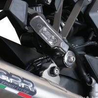 Exhaust compatible with Kawasaki Ninja 1000 Sx 2020-2020, Powercone Evo, Slip-on exhaust including removable db killer and link pipe, EPA-compliant 