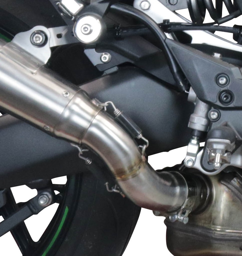 Exhaust compatible with Kawasaki Ninja 1000 Sx 2020-2020, Powercone Evo, Slip-on exhaust including removable db killer and link pipe, EPA-compliant 