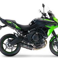 Exhaust compatible with Kawasaki Versys 650 2021-2022, Furore Nero, Full system exhaust, including removable db killer 