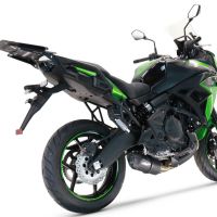 Exhaust compatible with Kawasaki Versys 650 2021-2022, Furore Nero, Full system exhaust, including removable db killer 