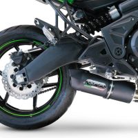 Exhaust compatible with Kawasaki Versys 650 2021-2022, Furore Nero, Full system exhaust, including removable db killer 