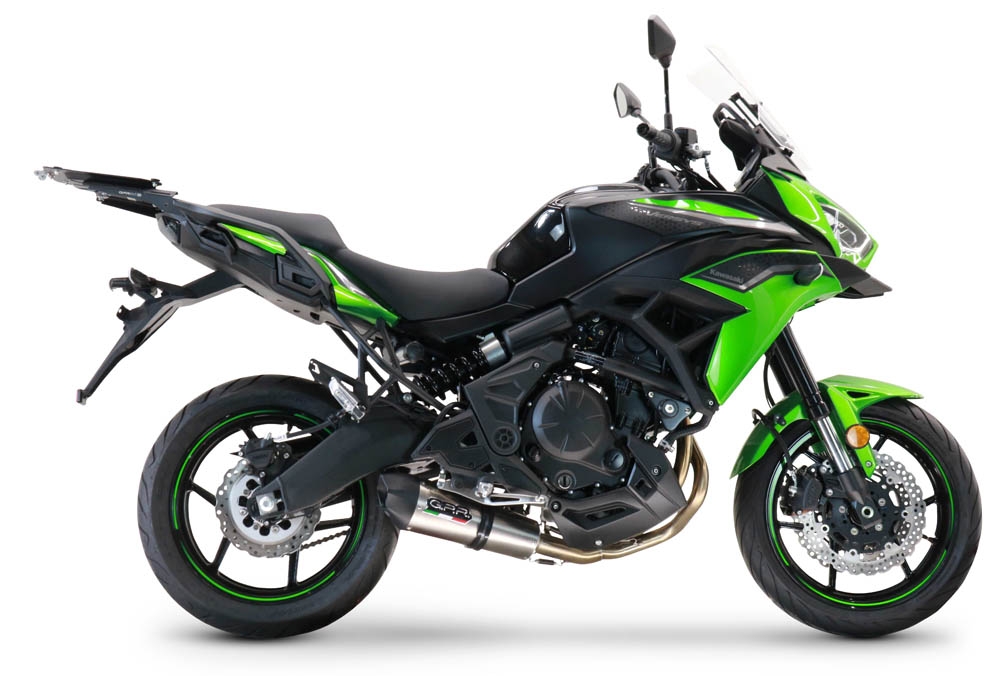 GPR exhaust compatible with  Kawasaki Versys 650 2015-2016, New Grand Prix Evo Titanium, Full system exhaust, including removable db killer  