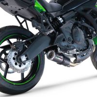 GPR exhaust compatible with Kawasaki Versys 650 2021-2022, M3 Black Titanium, Racing full system exhaust, including removable db killer/spark arrestor 