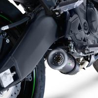 GPR exhaust compatible with Kawasaki Versys 650 2021-2022, M3 Black Titanium, Racing full system exhaust, including removable db killer/spark arrestor 